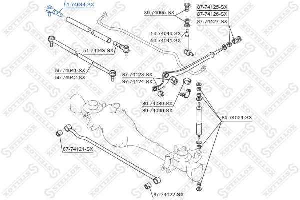 Stellox 51-74044-SX Tie rod end right 5174044SX