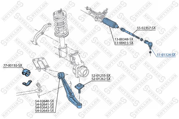 Stellox 51-01324-SX Tie rod end outer 5101324SX