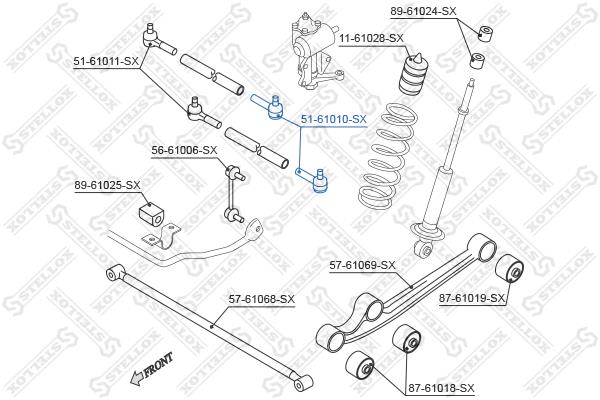 Stellox 51-61010-SX Tie rod end right 5161010SX