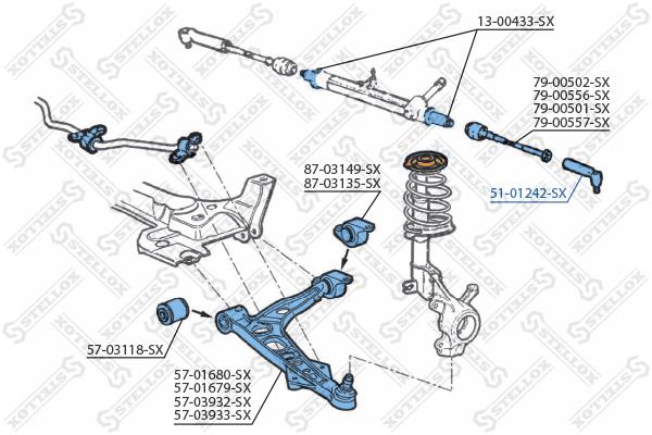 Stellox 51-01242-SX Tie rod end outer 5101242SX