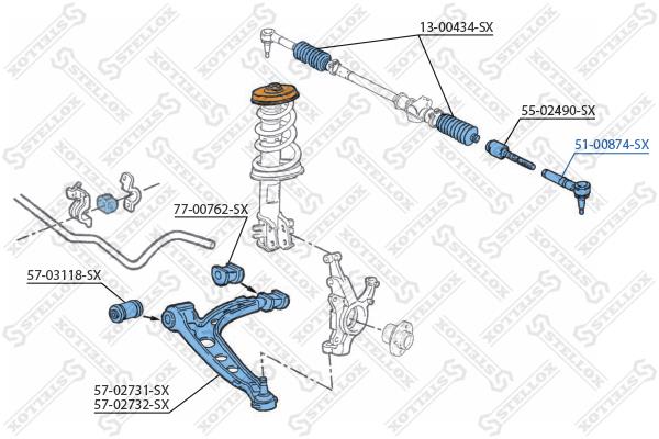 Stellox 51-00874-SX Tie rod end outer 5100874SX