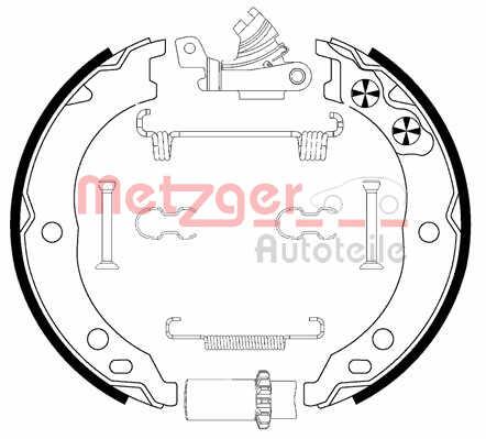 Metzger 0152019 Parking brake shoes 0152019