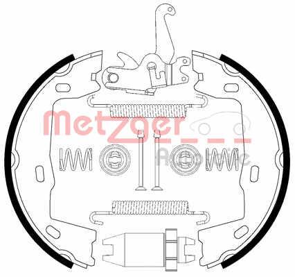 Metzger 0152021 Parking brake shoes 0152021