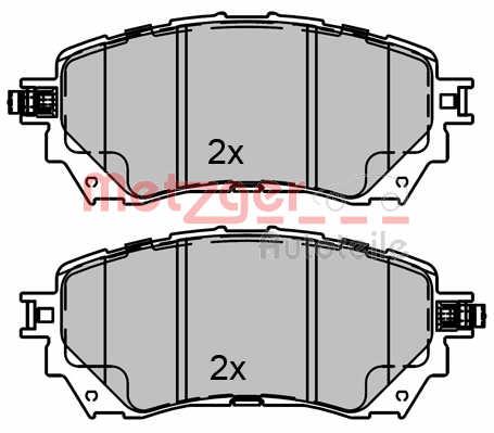 Metzger 1170811 Brake Pad Set, disc brake 1170811