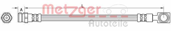 Metzger 4111522 Brake Hose 4111522