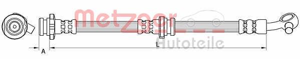 Metzger 4111546 Brake Hose 4111546