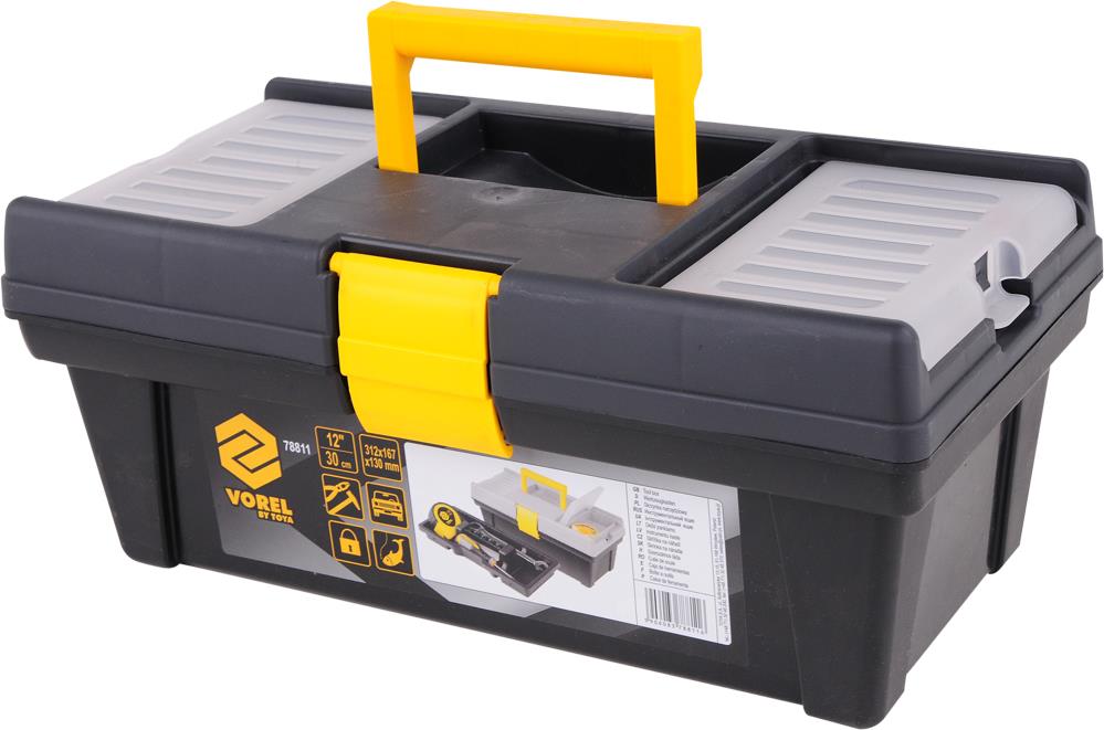 Vorel 78811 Plastic tool box, 312 x 167 x 130 mm 78811
