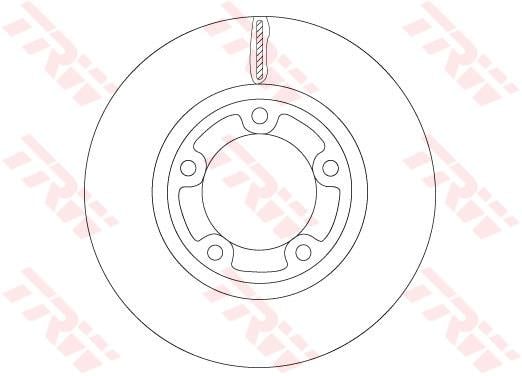 Brake rotor KIA Bongo (Kia Bongo): DF6712 TRW Brake disk