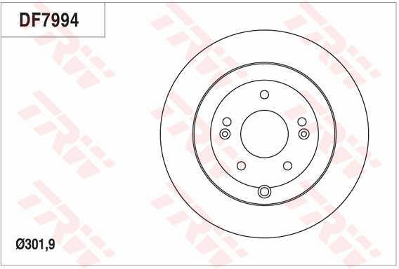 TRW DF7994 Brake disc DF7994