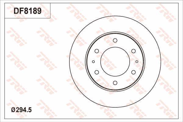 TRW DF8189 Brake disk DF8189