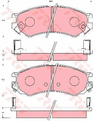 TRW GDB7037 TRW COTEC disc brake pads, set GDB7037