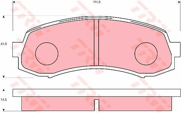 TRW GDB7097 Brake Pad Set, disc brake GDB7097