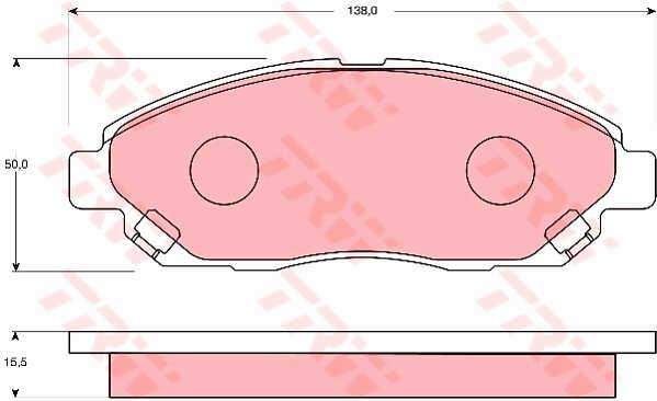 TRW GDB7139 TRW COTEC disc brake pads, set GDB7139