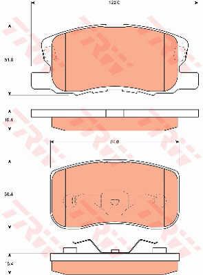 TRW GDB7246 TRW COTEC disc brake pads, set GDB7246