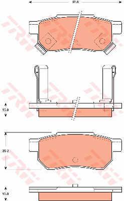 TRW GDB7525 TRW COTEC disc brake pads, set GDB7525