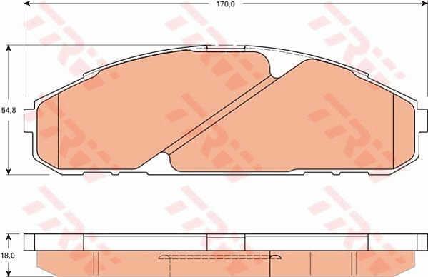 TRW GDB7534 TRW COTEC disc brake pads, set GDB7534