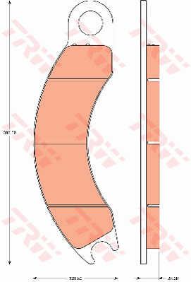 TRW GDB7661 Brake Pad Set, disc brake GDB7661