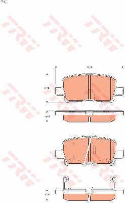 TRW GDB7689 TRW COTEC disc brake pads, set GDB7689