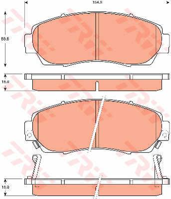 TRW GDB7727 TRW COTEC disc brake pads, set GDB7727