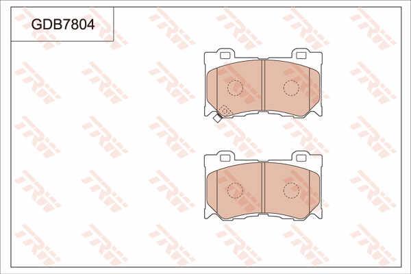 TRW GDB7804 TRW COTEC disc brake pads, set GDB7804