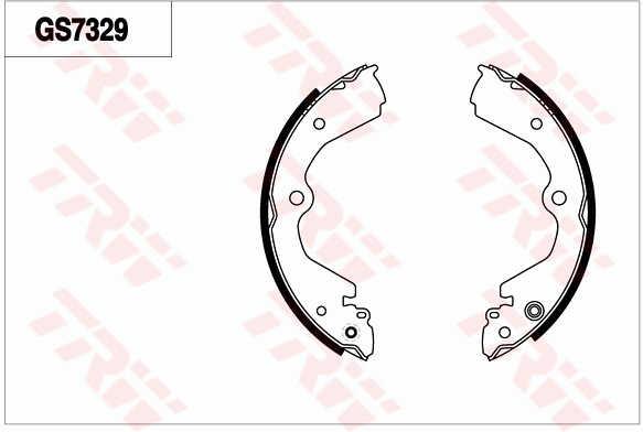 TRW GS7329 Brake shoe set GS7329