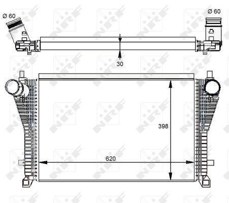 NRF Intercooler, charger – price 474 PLN