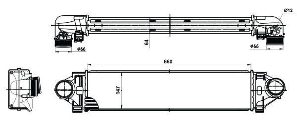 NRF Intercooler, charger – price 397 PLN