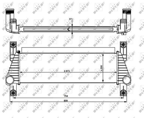 NRF Intercooler, charger – price 471 PLN