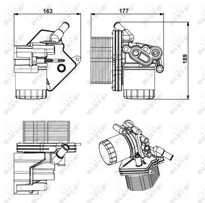 NRF Oil cooler – price 208 PLN