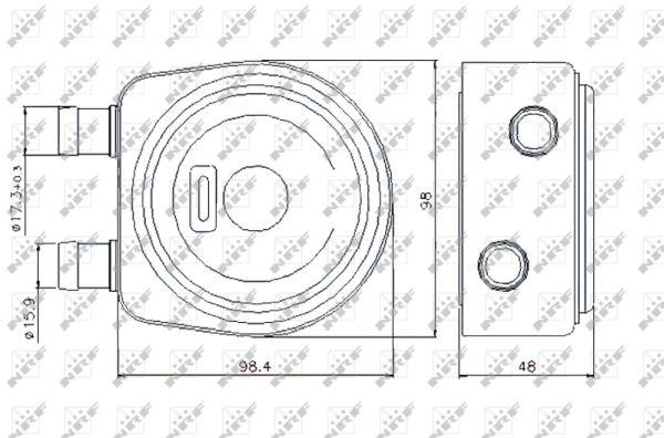 NRF Oil cooler – price 251 PLN