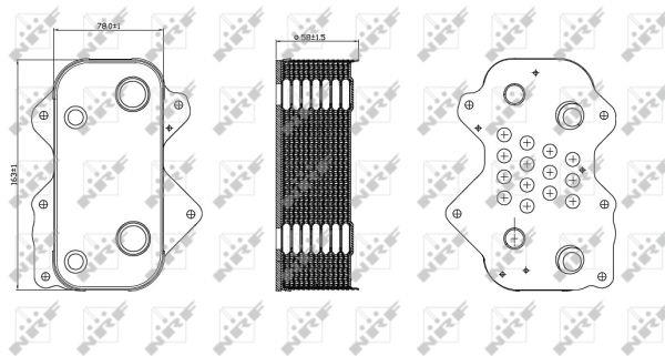 NRF Oil cooler – price 262 PLN