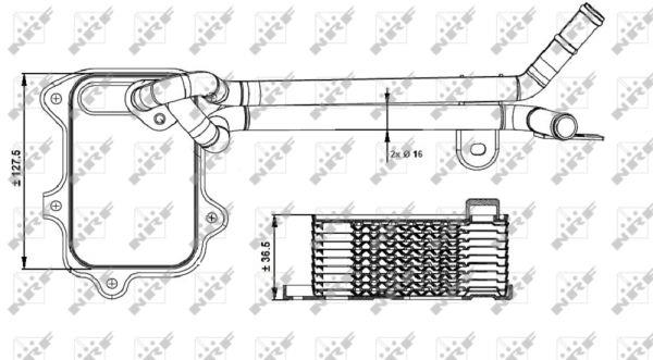 NRF Oil cooler – price 125 PLN
