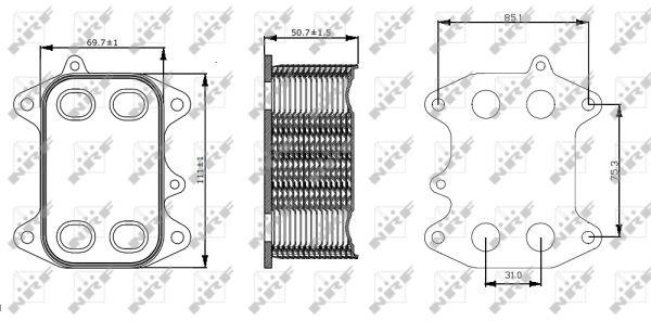 NRF Oil cooler – price 125 PLN