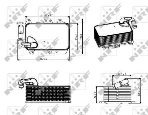 NRF Oil cooler – price 237 PLN