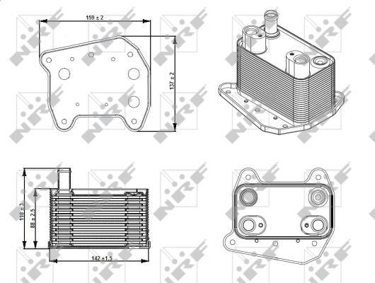 NRF Oil cooler – price 189 PLN