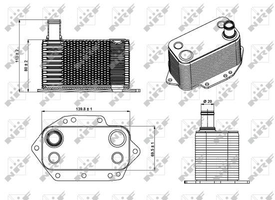 NRF Oil cooler – price 150 PLN
