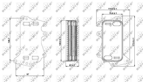 NRF Oil cooler – price 124 PLN