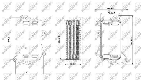 NRF Oil cooler – price 323 PLN