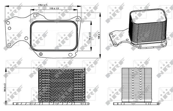NRF Oil cooler – price 244 PLN