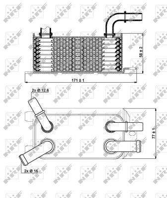 NRF Oil cooler – price 184 PLN
