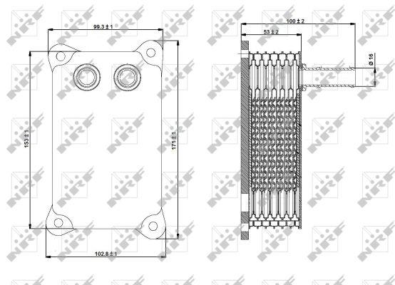 NRF Oil cooler – price 148 PLN