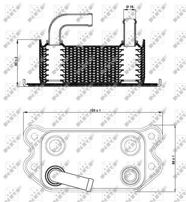 NRF Oil cooler – price 306 PLN