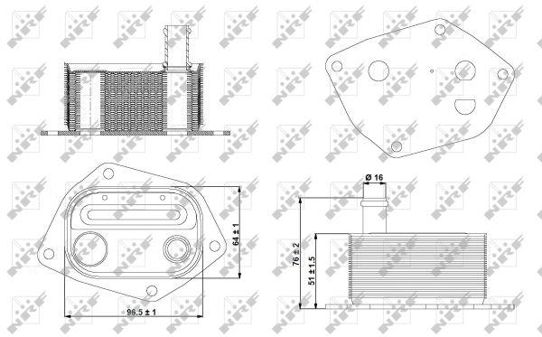 NRF Oil cooler – price 149 PLN