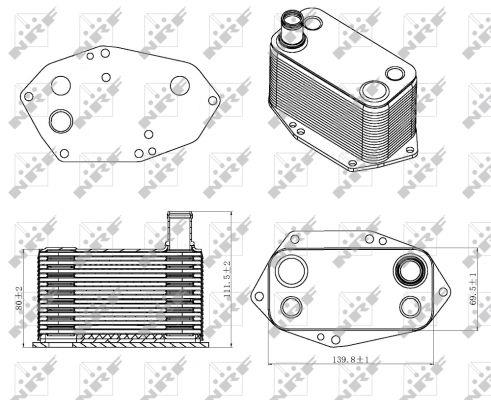 NRF Oil cooler – price 231 PLN