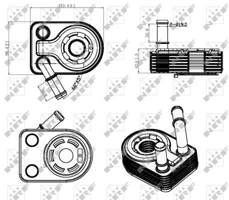 NRF Oil cooler – price 236 PLN