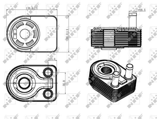 NRF Oil cooler – price 215 PLN