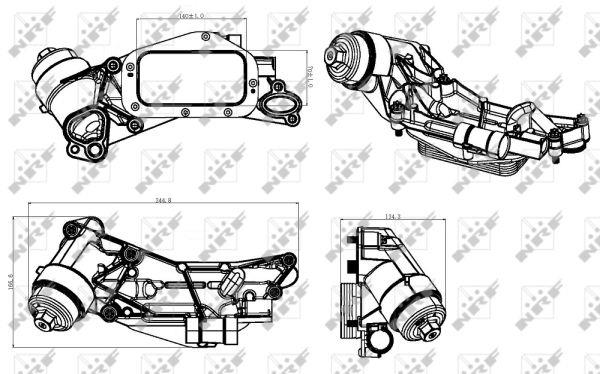 NRF Oil cooler – price 349 PLN