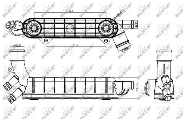 NRF Oil cooler – price 320 PLN
