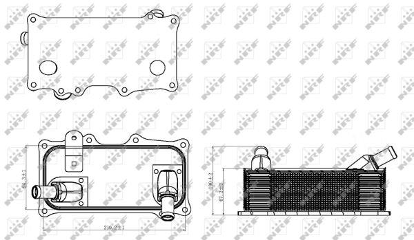 NRF Oil cooler – price 355 PLN