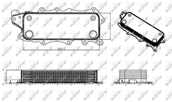 NRF Oil cooler – price 463 PLN
